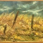 Painting of a wheat field