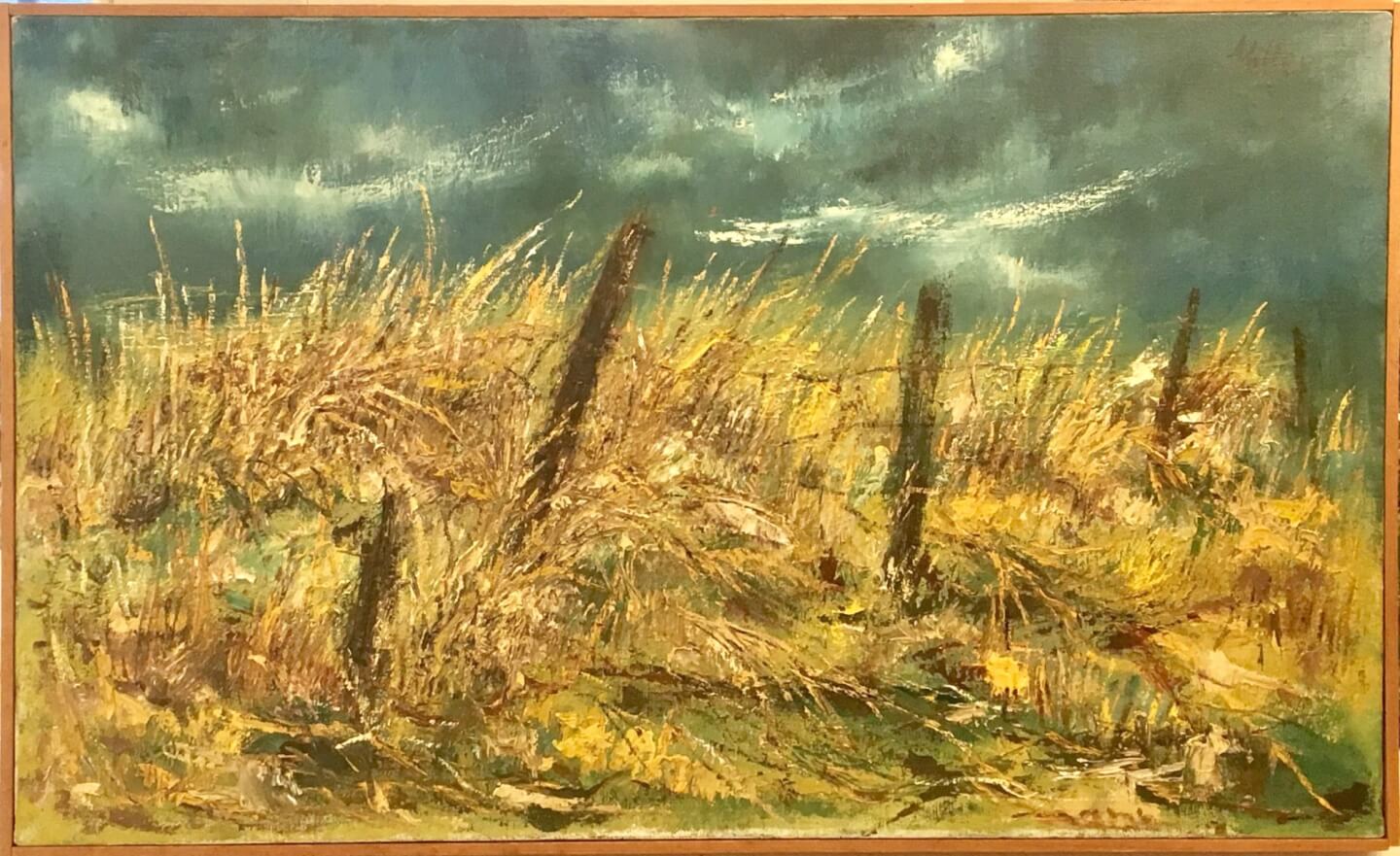 Painting of a wheat field