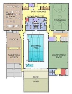 First Level Floorplan of the Wellness Center