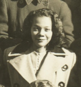 Coretta Scott King on campus in 1945