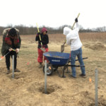 Miller Fellows Constructing New Agraria Hoop House