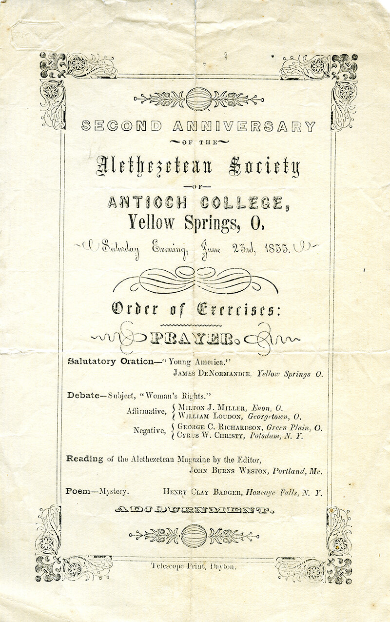 Image of a historic course catalog