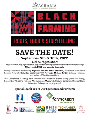 Black Farming Roots, Food and Storytelling Flier